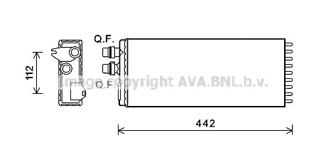 AVA QUALITY COOLING Теплообменник, отопление салона IVA6113